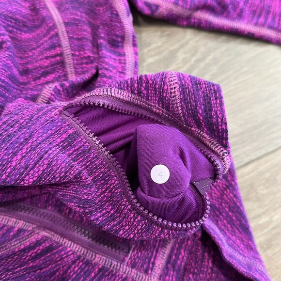 LULULEMON‎ Diamond Jacquard Space Dye Purple Pink Hustle In Your Bustle Jacket 4 - Picture 9 of 16